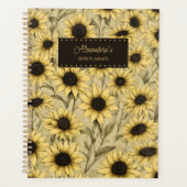 Landelijke zonnebloemen planner (Voorkant)
