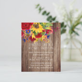 Landelijke zonnebloemen rode rozen bruidsparen sho (Staand voorkant)