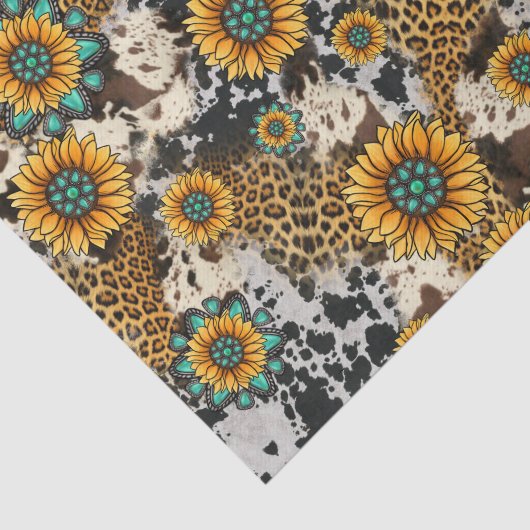 Landelijke zonnebloemen tissuepapier (Detail)