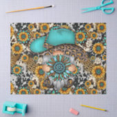 Landelijke zonnebloemen tissuepapier (Craft)