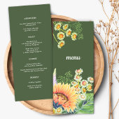 Landelijke Zonnebloemen Veldbloemen Trouw Menu Kaa