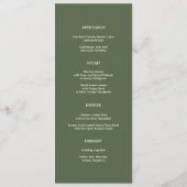 Landelijke Zonnebloemen Veldbloemen Trouw Menu Kaa (Achterkant)