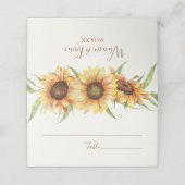 Landelijke zonnebloempitten plaatskaartje (Buitenkant ongevouwen)