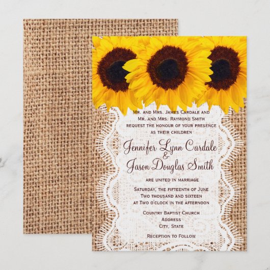 Landelijke zonneschermen Burlap Print Weduwen Uitn Kaart (Voorkant / Achterkant)