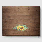 Landelijke Zonneschijn Boerenbruiloft Laarzen Brui Gastenboek (Achterkant)