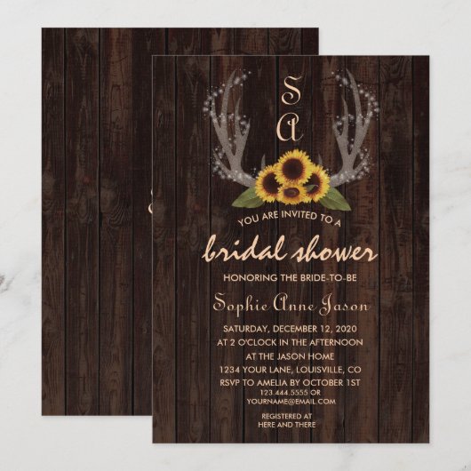 Landelijke Zonneschijn Zonnebloemen Geweien Trouw Kaart (Voorkant / Achterkant)