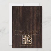 Landelijke Zonneschilder QR Code Huwelijk Kaart (Achterkant)