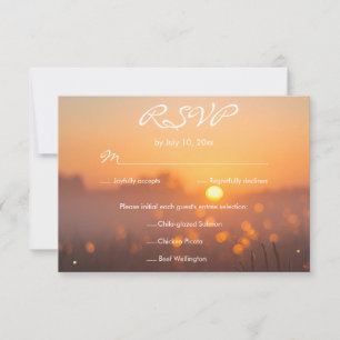 Landelijke Zonsondergang Natuur Vuurvliegjes Bruil RSVP Kaartje