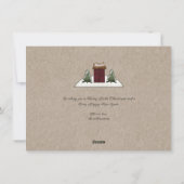 Landelijke zoutbak-huis kerstkaart (Achterkant)