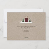 Landelijke zoutboxhuis kerstkaart (Achterkant)