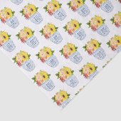 Landelijke zuidelijke herfst bloemen blauw en witt tissuepapier (Detail)