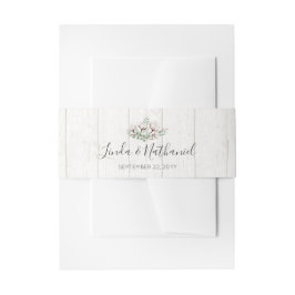Landelijke Zuidelijke Katoen & Houten Landelijke B Uitnodigingen Wikkel