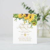 Landelijke Zuidelijke Zonnebloemen Bruiloft Bridal (Staand voorkant)