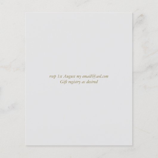 Landelijke Zuidelijke Zonnebloemen Bruiloft Bridal (Achterkant)