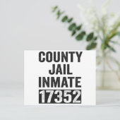 Landen Gevangenis Gedetineerde 17352 Grappige Hall Briefkaart (Staand voorkant)