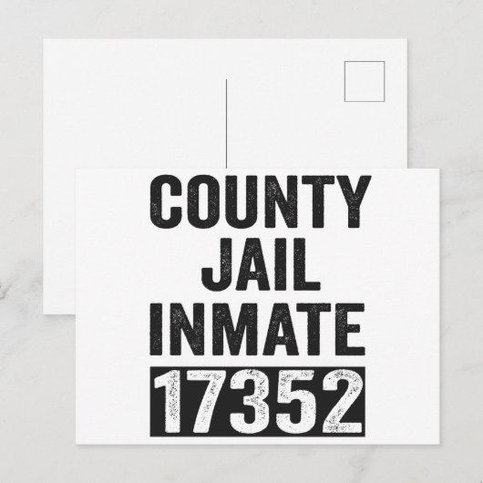 Landen Gevangenis Gedetineerde 17352 Grappige Hall Briefkaart (Voorkant / Achterkant)