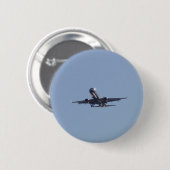 Landen in de zon ronde button 5,7 cm (Voorkant /achterkant)