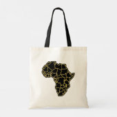 Landen in zwart Afrika, met de goudglitter Tote Bag (Achterkant)