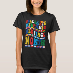 Landen met Latijns-Amerika en Latijns-Amerika vier T-shirt