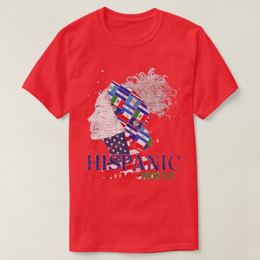 Landen met Latino Pride Latino hebben een hispanic T-shirt (Design voorkant)