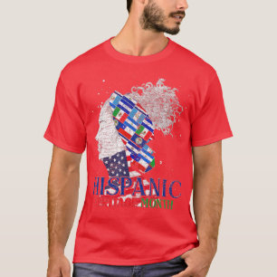 Landen met Latino Pride Latino hebben een hispanic T-shirt