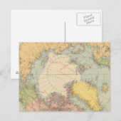 Landen rond de Noordpool Briefkaart (Voorkant / Achterkant)