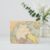 Landen rond de Noordpool Briefkaart (Staand voorkant)