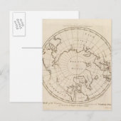 Landen rond de Noordpool Briefkaart (Voorkant / Achterkant)