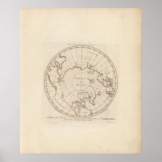 Landen rond de Noordpool Poster (Voorkant)