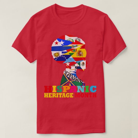 Landen van de Latijns-Amerikaanse historische monu T-shirt (Design voorkant)
