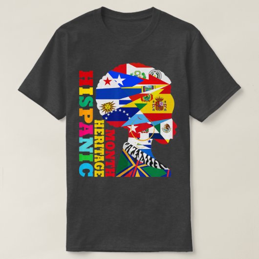 Landen van de Latijns-Amerikaanse historische monu T-shirt (Design voorkant)