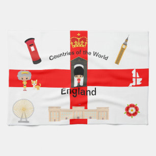 Landen van de wereld - Engeland 1 Theedoek
