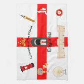 Landen van de wereld - Engeland 1 Theedoek (Verticaal)