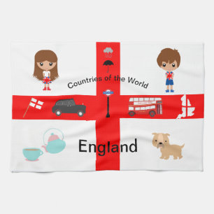 Landen van de wereld - Engeland 2 Theedoek