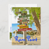 LANDEN VAN DE WERELD/KLEURRIJKE HOUTEN BORDEN/RUMP BRIEFKAART (Voorkant / Achterkant)