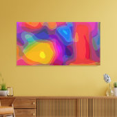 Landen voor lava-lamp canvas afdruk (Insitu (Woonkamer))
