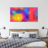 Landen voor lava-lamp canvas afdruk (Insitu (Slaapkamer))