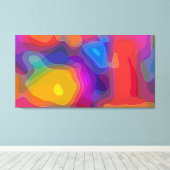 Landen voor lava-lamp canvas afdruk (Insitu (Houten vloer))
