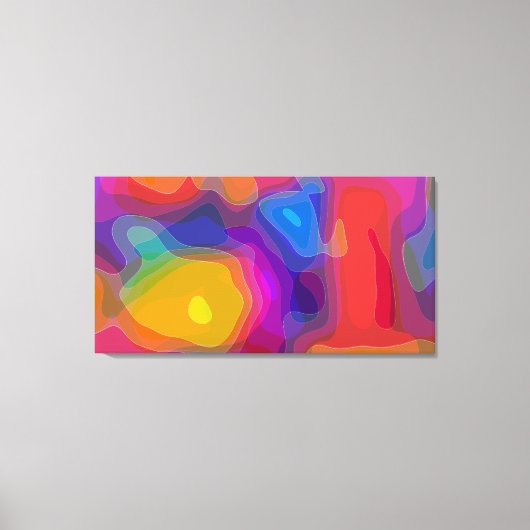 Landen voor lava-lamp canvas afdruk (Voorkant)