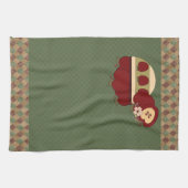 Landenappels Rood- en Groene Keukenhanddoeken (Horizontaal)