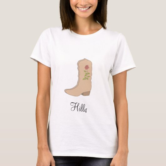 Landenbeige Boots met ventilator T-shirt (Voorkant)