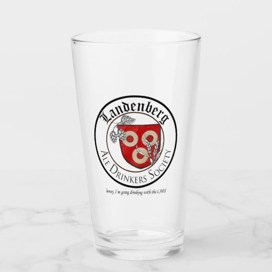 Landenberg Ale Drinkers Society Pint Glass Glas (Voorkant)