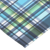 Landenblauwe groene platen tafelkleed (Gekanteld)