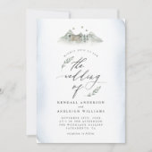 Landenblauwe Waterverf en berghuwelijk Kaart (Voorkant)