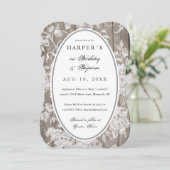 Landenbloem druk eerste verjaardag baptisme kaart (Staand voorkant)