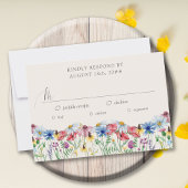 Landenbloem voor bloem in het wild RSVP kaartje