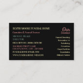 Landenbloemen, Funeral Home, Directors Visitekaartje (Achterkant)