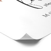 Landenblok | Najaarsvoetafdruk Poster (Hoek)