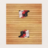 Landenboeken t-shirt visitekaartje (Buitenkant ongevouwen)