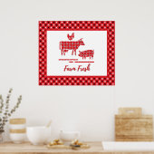 Landenboerderijdieren — Bandana Print Canvas (Keuken)